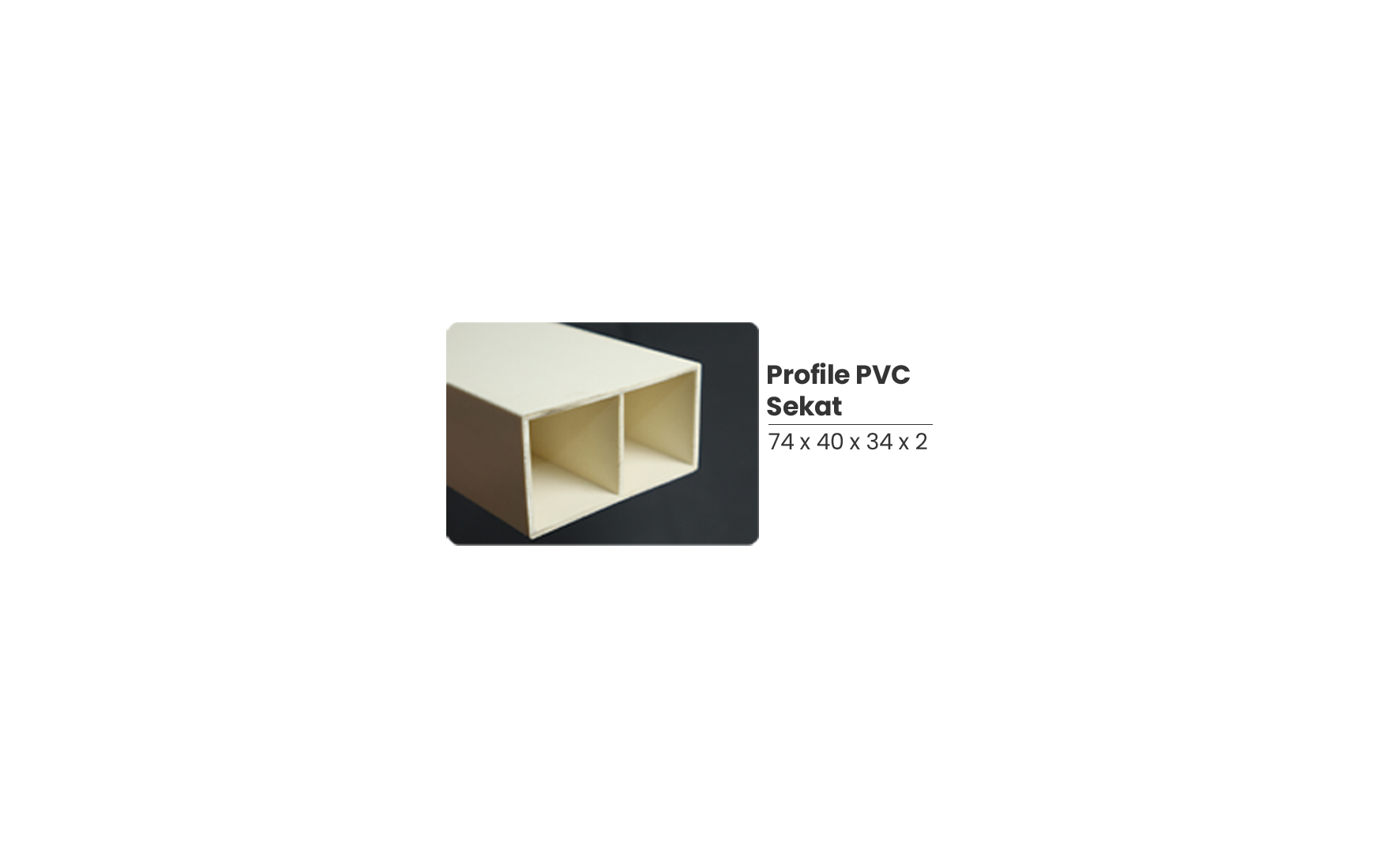 Profile PVC Sekat